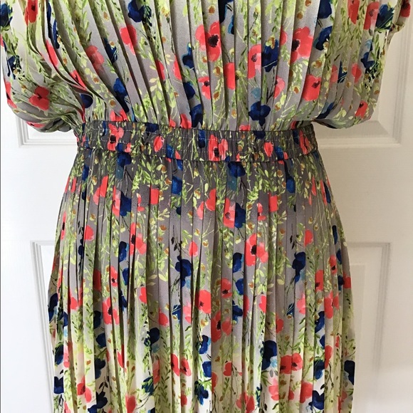 Anthropologie Baraschi pleated meadowlight dress M - Picture 4 of 7